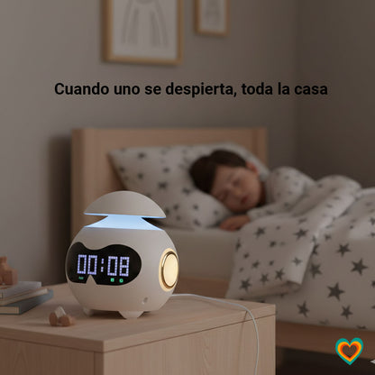 MiniManas · LUMI  |  Reloj de mesa con luz nocturna para rutinas familiares