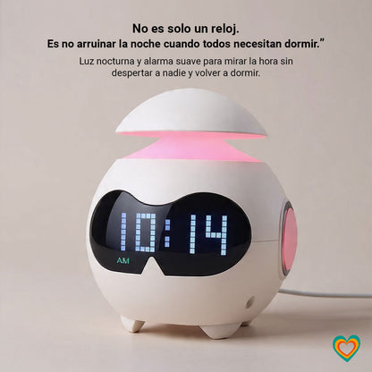 MiniManas · LUMI  |  Reloj de mesa con luz nocturna para rutinas familiares