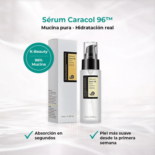 Sérum Caracol 96™ · Piel hidratada, suave y luminosa… sin complicarte la vida.